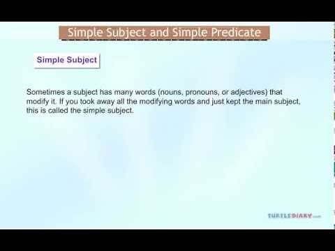 What are Simple Subjects & Simple Predicates? *Grammar for Kids*