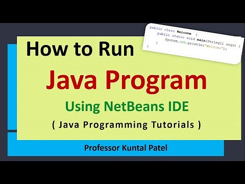 How to run Java Program in NetBeans IDE