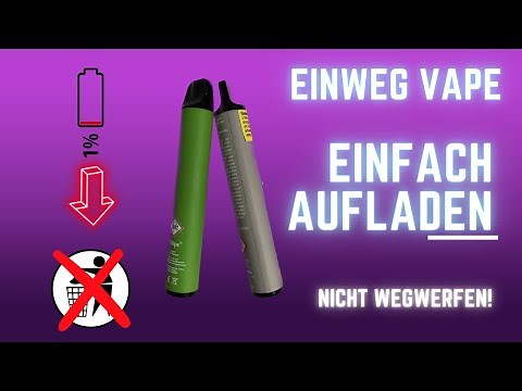 Einweg Vape / Akku aufladen / Liquid auffüllen / mehrfach nutzen / E-Zigarette / Elfbar