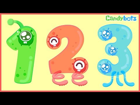 Numbers 123 (Candybots)- Learn to count the number 1 to 100 - Education app for kid