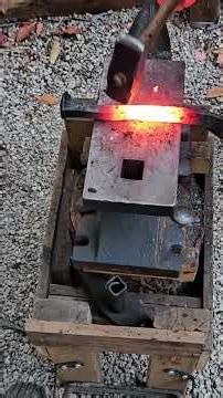 It's not the best forge weld, but it's pretty good for my first weld