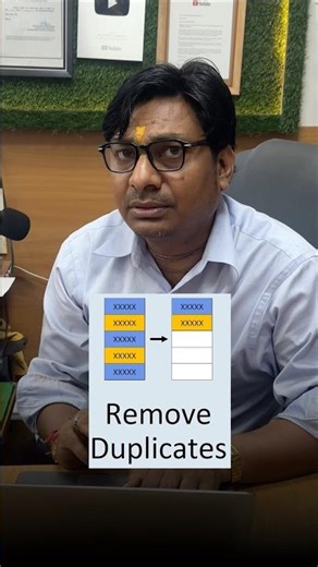 Remove Duplicate Record | excel #excel #shortfeed #computer