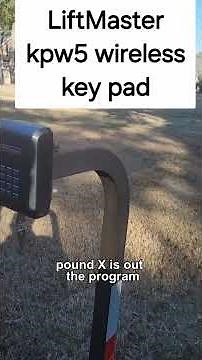 ADD & DELETE a CODE to a LIFTMASTER KPW5... Have 4 digit code ready!