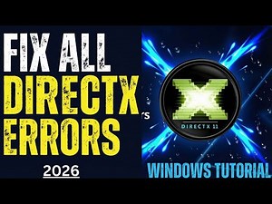 How To Fixl DirectX Errors in Windows 11/10/8/7