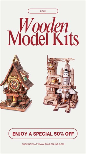 ROKR Wooden Model Kits. Up to 50% OFF. | ROKR