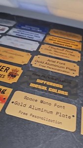 Custom Metal Plate: Personalized Aluminum Tag With Adhesive or Screws, Gold Colour - Etsy Canada