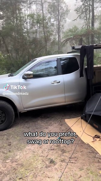 love the swag #campinglife #traveling #campsetup #coffee #campadventures #exploremore #traveltiktoker #campadventures #gocamping #campbuild