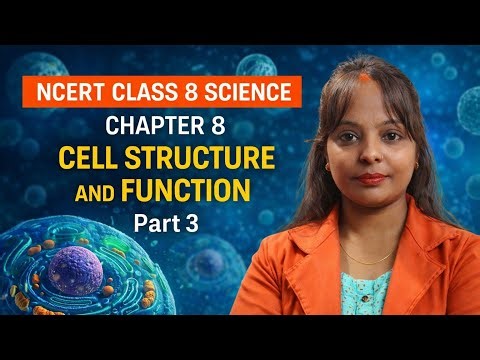NCERT class 8 science chapter : 8 cell structure and function part 3