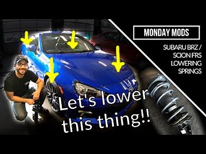 HOW TO INSTALL STRUTS WITH EIBACH LOWERING SPRINGS ON A BRZ/FRS/86