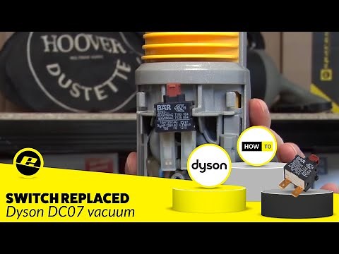 Dyson DC07 Vacuum Switch Replacement...Quick & Easy!