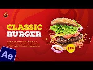 Fast Food Slideshow in After Effects - After Effects Tutorials - No Plugins