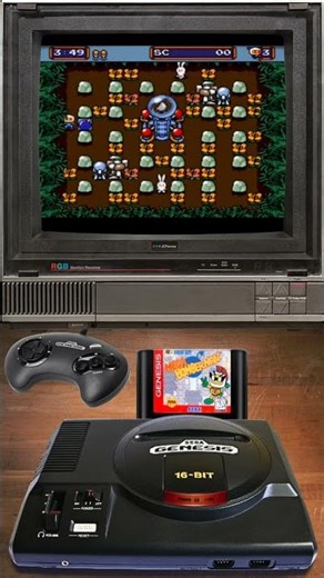 Mega Bomberman 1994 - Sega Genesis - Retro Gaming #shorts