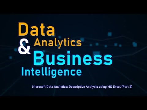 Lecture 25: Top Descriptive Statistics in Microsoft Excel (Part 2) | #AI Learning