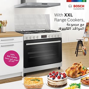 169 reactions | Bosch Range Cookers with large capacity oven space...
