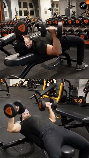 Dumbbell Bench Press Demonstration For Beginners - Chest Exercise For Muscle Building (Correct Form)