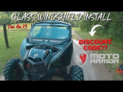Can Am x3 Moto Armour Windshield Install & Review
