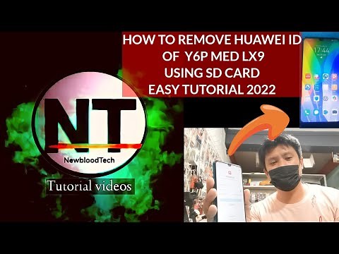 HUAWEI Y6P med-Lx9 remove huawei id & goggle account using SD CARD tutorial 2022‪@newbloodtech‬
