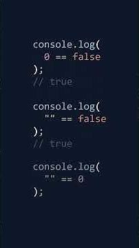 Truthy vs Falsy in JavaScript