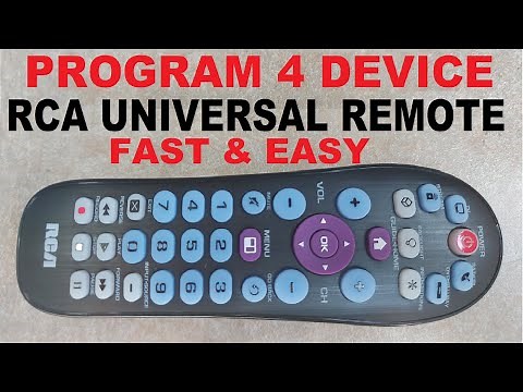 RCA Universal Remote CRCR414BHE Programming with TV