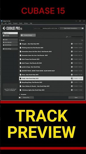 Cubase 15 Feature You NEED: Quick Track Previews in Seconds!