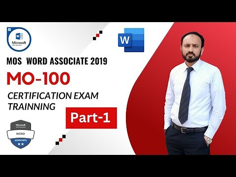 Microsoft MOS Word 2019 (MO-100) Practice Exam Part-1