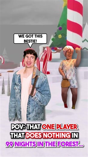 That ONE PLAYER That DOES NOTHING In 99 NIGHTS IN THE FOREST! 😱 #jsaxter #roblox #99nights #99nightsintheforestroblox #pov