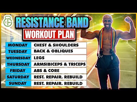 FULL WEEK WORKOUT PLAN AT HOME WITH RESISTANCE BAND | FITBEAST