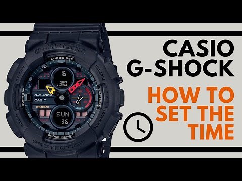 How to Adjust Time on G-shock Analog and Digital