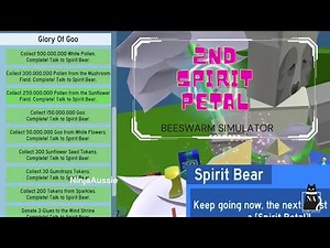 Spirit Bear Quests | Getting Second Spirit Petal | Bee Swarm Simulator