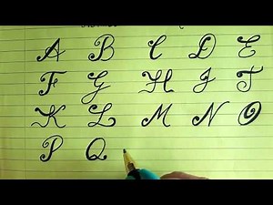How to write in Fancy Calligraphy Letters -easy version for beginners