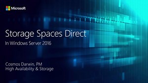 Storage Spaces Direct in Windows Server 2016
