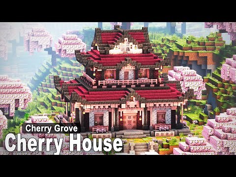 Minecraft: How to build a Japanese Cherry House | SimpleTutorial