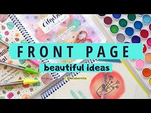 FRONT PAGE DESIGN FOR PROJECT 💖 CREATIVE JOURNAL IDEAS ✨ NOTEBOOK FRONT PAGE DECORATION IDEAS