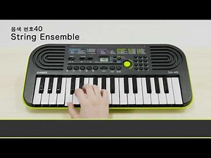 미니 키보드 SA-46 소개 동영상