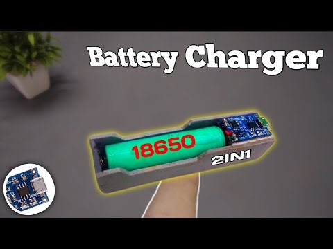 Build a 3.7V BATTERY 18650 CHARGER | Using LED Light Make Torch | DIY 2-in-1 Charger Idea