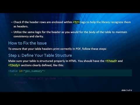 How to Properly Print the Table Header in PDF Using JavaScript and AutoTable