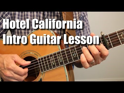 Hotel California Introduction Guitar Lesson Tutorial