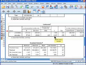 Linear Regression - SPSS (part 3)