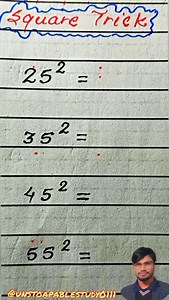 12K views · 837 reactions | Square Concept #unstoapablestudy0111 #mathtrick #math | Unstoapablestudy0111 | Facebook