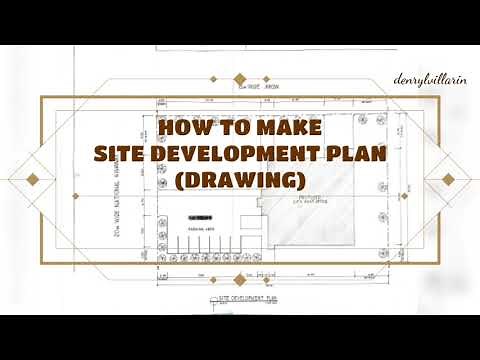 HOW TO MAKE SITE DEVELOPMENT PLAN (Sample Drawing) #architectural