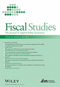Fiscal Studies | IFS Public Economics Journal | Wiley Online Library