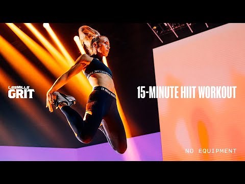 15-Minute At-home HIIT Cardio Workout | LES MILLS GRIT | LES MILLS X REEBOK NANO SERIES
