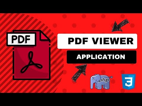 PDF Viewer application using PHP and CSS || PHP Tutorials for beginners