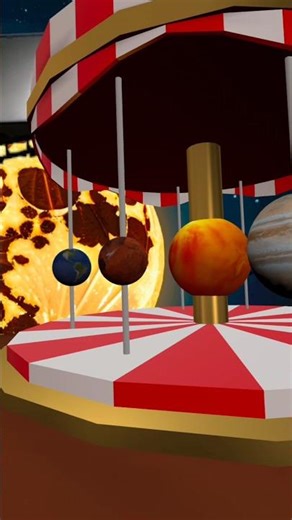 Solar system carousel in the metaverse💡#planets #vr