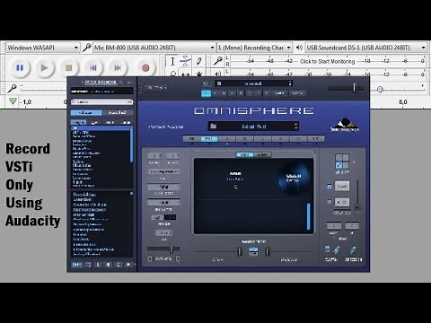 How To Record VST Instruments Using Audacity