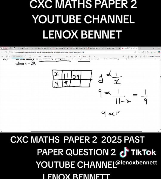 CXC Mathematics Paper 2 Past Paper Solutions Explained
