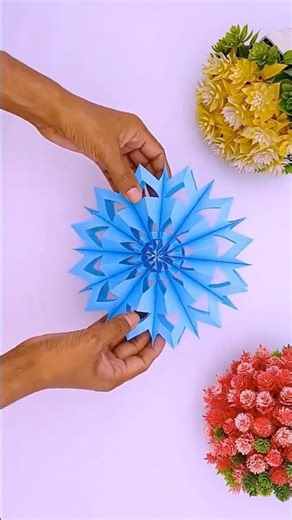 Quick & Easy Paper Snowflakes ✂️❄️Christmas Craft Fun