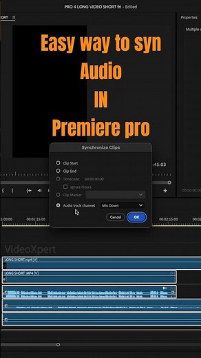 How to Synchronize Clips in Premiere Pro | Easy Tutorial