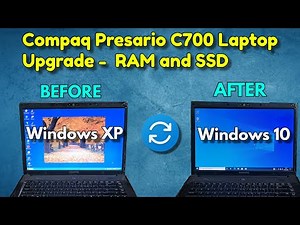 Compaq Presario C700 Laptop Upgrade || Upgraded Windows XP to Windows 10 successfully!! 🔥