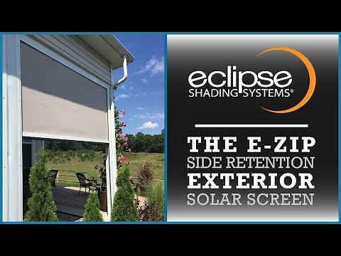 Eclipse E-Zip Retractable Exterior Solar Screen | Eclipse Shading Systems